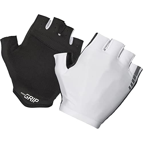 GripGrab Aerolite InsideGrip Profi Radsport Race Handschuhe Dünne Ungepolsterte Raceday Kurzfinger Rennradhandschuhe, XL, Weiß von GripGrab