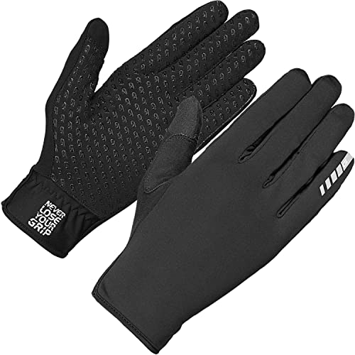 GripGrab Unisex – Erwachsene Raptor Winddichte Profi Fahrrad Übergangshandschuhe Ungepolsterte Frühling Herbst Radsport Gravel Handschuhe, Schwarz, M von GripGrab