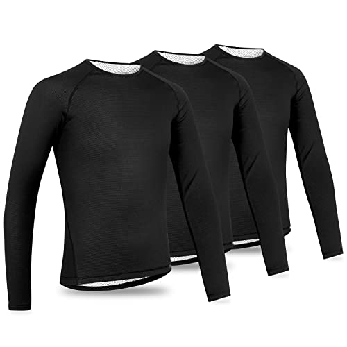 GripGrab Ride Thermo Baselayer Herren Fahrrad 1er und 3er Pack Langarm Anti Geruch Radsport Funktionsunterhemd Lang von GripGrab