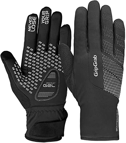 GripGrab Ride wasserdichte Winter Fahrradhandschuhe Winddichte rutschfeste Warme Gepolsterte Thermo Radsporthandschuhe von GripGrab