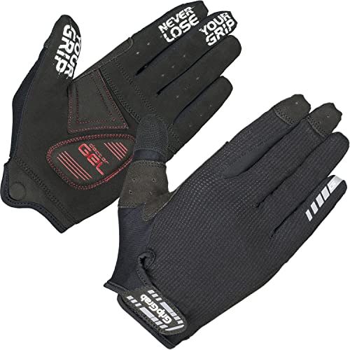 GripGrab Unisex – Erwachsene SuperGel XC Stark Gepolsterte Mountainbike Fahrrad Handschuhe Sommer Langfinger Bike MTB Radsporthandschuhe, Schwarz, XL von GripGrab