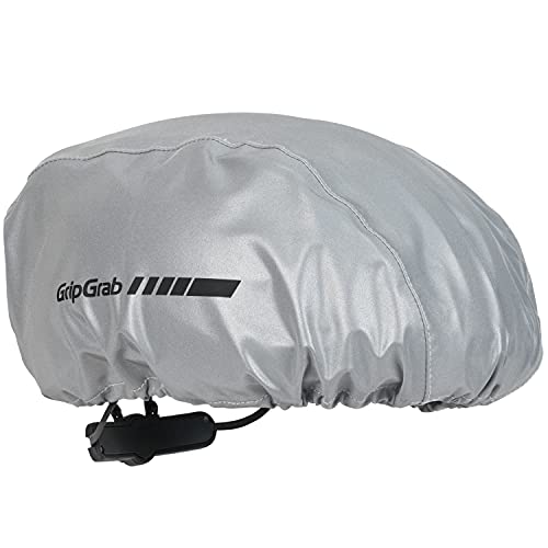 GripGrab Wasserdichter Fahrradhelm Regenschutz Helmüberzug Winddichte Reflektierende Haube Fahrrad Rain Cover Helmbezug von GripGrab