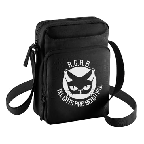 All Cats Are Beautiful ACAB Cross Body Bag Schwarz von Grobe Jungs