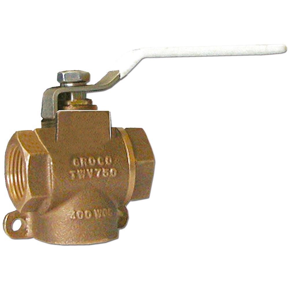 Groco 3-way Valve Golden 1/2´´ von Groco