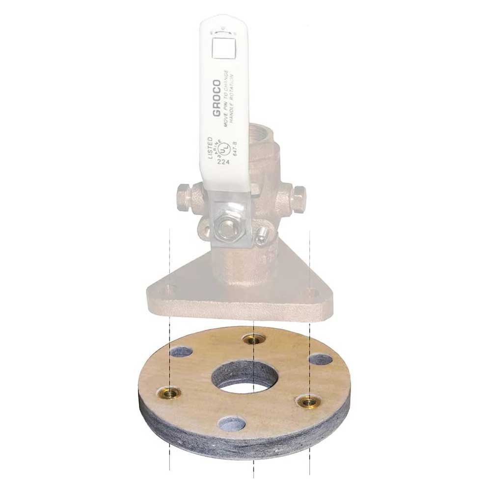 Groco Seacock Back Block Silber 3/4´´ Groco Seacock Back Block Silber 3/4´´ von Groco