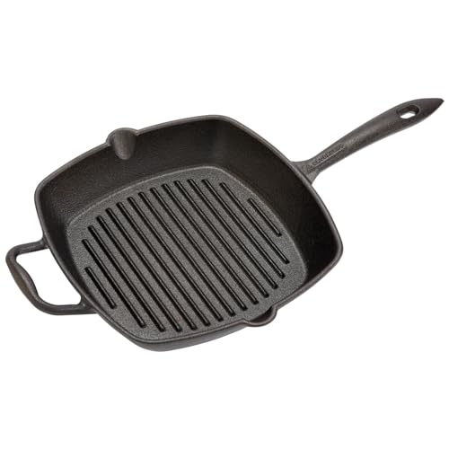 Groenberg Grillpfanne Gusseisen Pfanne Nabro Bratpfanne Griff Quadratisch 28 cm von Groenberg