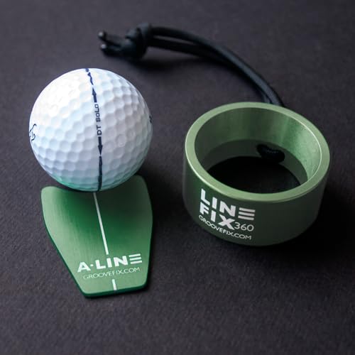 GrooveFix Golfball-Linienmarkierer und Putt-Ausrichtungsmarker, Bullenform, Grün von GrooveFix