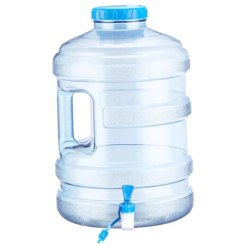 Grtheenumb Wasserbehälter mit Wasserhahn 4 Gallonen Campingwasser -Krug BPA Freier Wassertank mit Griff klarer Wasserspeicher Eimer für Outdoor Sport Camping Wanderwasser Krug von Grtheenumb