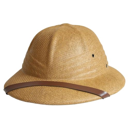 Markierer Helm, Kernhelm, Erwachsene Hut leiten Hut Helm Jungle Hats Guide Kostümzubehör für Männer und Frauen, Leichter Kaffee, Langen Helme für Männer von Grtheenumb