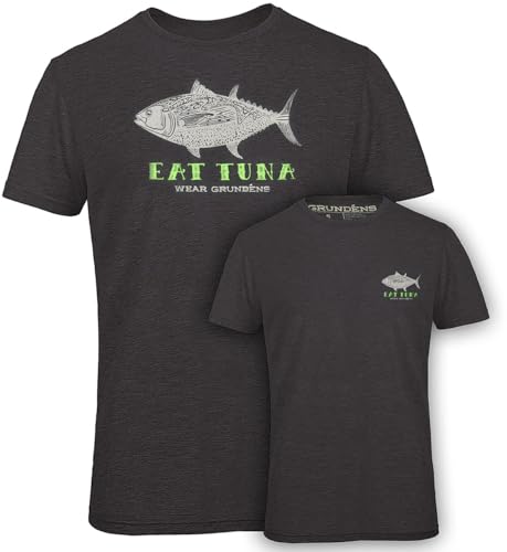 Grundens T-Shirt Eat Tuna T-Shirt - XXL - Heather Charcoal - Eat Tuna T Sh Hc Xxl von Grundéns