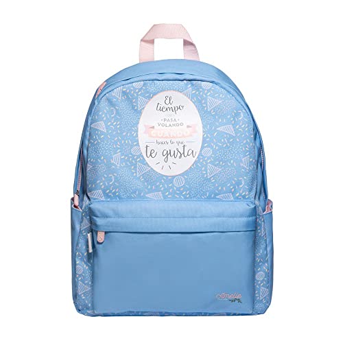 Grupo Erik Daypack Rucksack Amelie Klassik Blau Reisetasche - Schulrucksack Handgepäck Tasche - Reise Zubehör - Offizielle Lizenz Grupo Erik Daypack Rucksack Amelie Klassik Blau Reisetasche - Schulrucksack Handgepäck Tasche - Reise Zubehör - Offizielle Lizenz von Grupo Erik