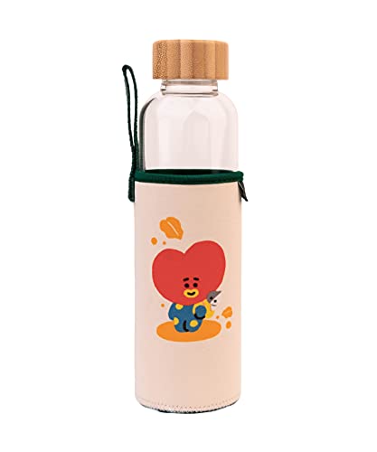 Grupo Erik Trinkflasche 500 ml Glas - GYM FlascheBT21 Tata Glasflasche 500 ml - Sportflasche Kinder - Wasserflasche Glas - BTS Fanartikel Offizieller BTS Merch Grupo Erik Trinkflasche 500 ml Glas - GYM FlascheBT21 Tata Glasflasche 500 ml - Sportflasche Kinder - Wasserflasche Glas - BTS Fanartikel Offizieller BTS Merch von Grupo Erik