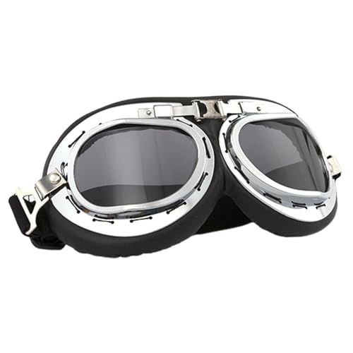 Gruwkue Motorradbrillen,Offroad-Brillen - Winddichte Motorrad-Reitbrille | Outdoor-Brille mit verstellbaren Trägern, staubdichte Motorradbrille über Brille für Motorrad von Gruwkue