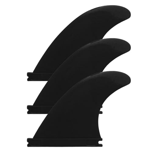 Gruwkue Paddle-Board-Finne, Longboard-Finne-Ersatz - 3Ps Nylon-Fiberglas-Ersatzflossen für Surf - Multifunktionales Surfzubehör, dekoratives Paddleboard-Zubehör für Surfbrett, Funboard von Gruwkue
