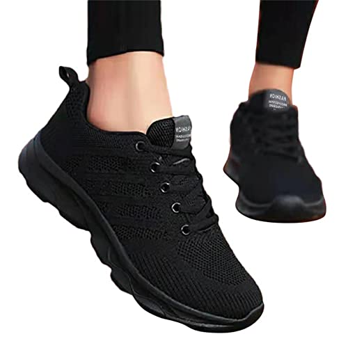 Gsheocm Schuhe Damen Damenschuhe schnüren Mesh atmungsaktive Mode Bequeme Schuhe Freizeitschuhe Laufschuhe Sneaker Mit Absatz Damen von Gsheocm