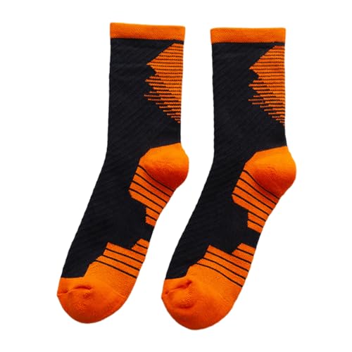 Gsheocm Wandersocken Herren Arbeitssocken Herren Leichte Atmungsaktiv Laufsocken Bequeme Frotteesohle Fußballsocken rutschfeste Sport Trekkingsocken Classic Basketball Funktionssocken von Gsheocm