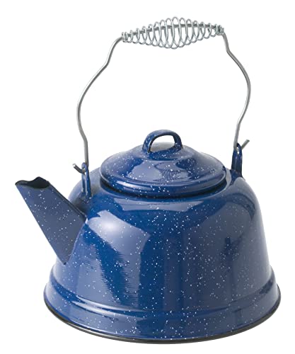 Gsi Teekessel für den Außenbereich, emaillierter Stahl, 10 Tassen, Teekessel für Kochen im Freien, Camping, Hütte und Küche zu Hause von GSI Outdoors