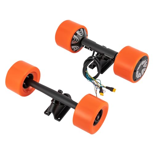 Skateboard Motor Rad Dual Drive, Scooter Nabenmotor für Elektro-Skateboards 250 Watt Elektro-Skateboard Dual Motor Kit für Skateboard Industrie, Skateboarder (Orange) von Gudisyoo