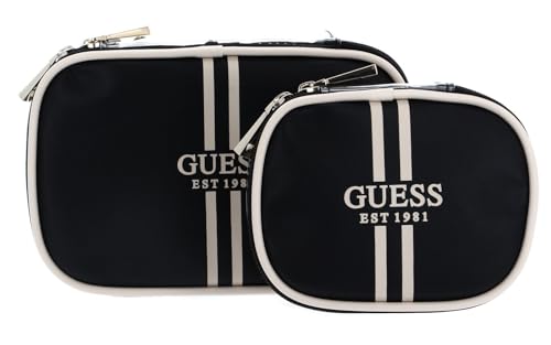 GUESS Mildred Cosmetic Case Black, Schwarz von GUESS