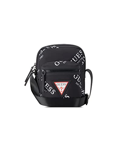 GUESS Unisex Originals Logo Kameratasche Designer Fanny Pack Reisetasche Crossbody, Schwarz, Einheitsgröße, Originals Logo Kameratasche von GUESS