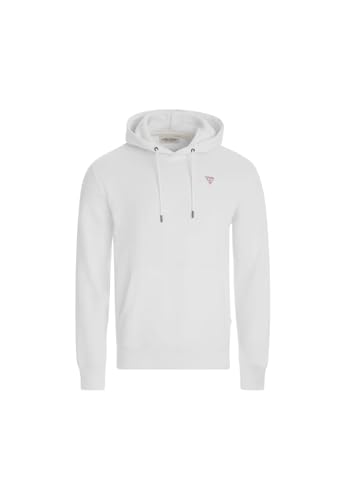 Guess GJ Hood Slim Mini TRIANG Sweat Sweatshirts Langarm Weiß Pure White XS von Guess