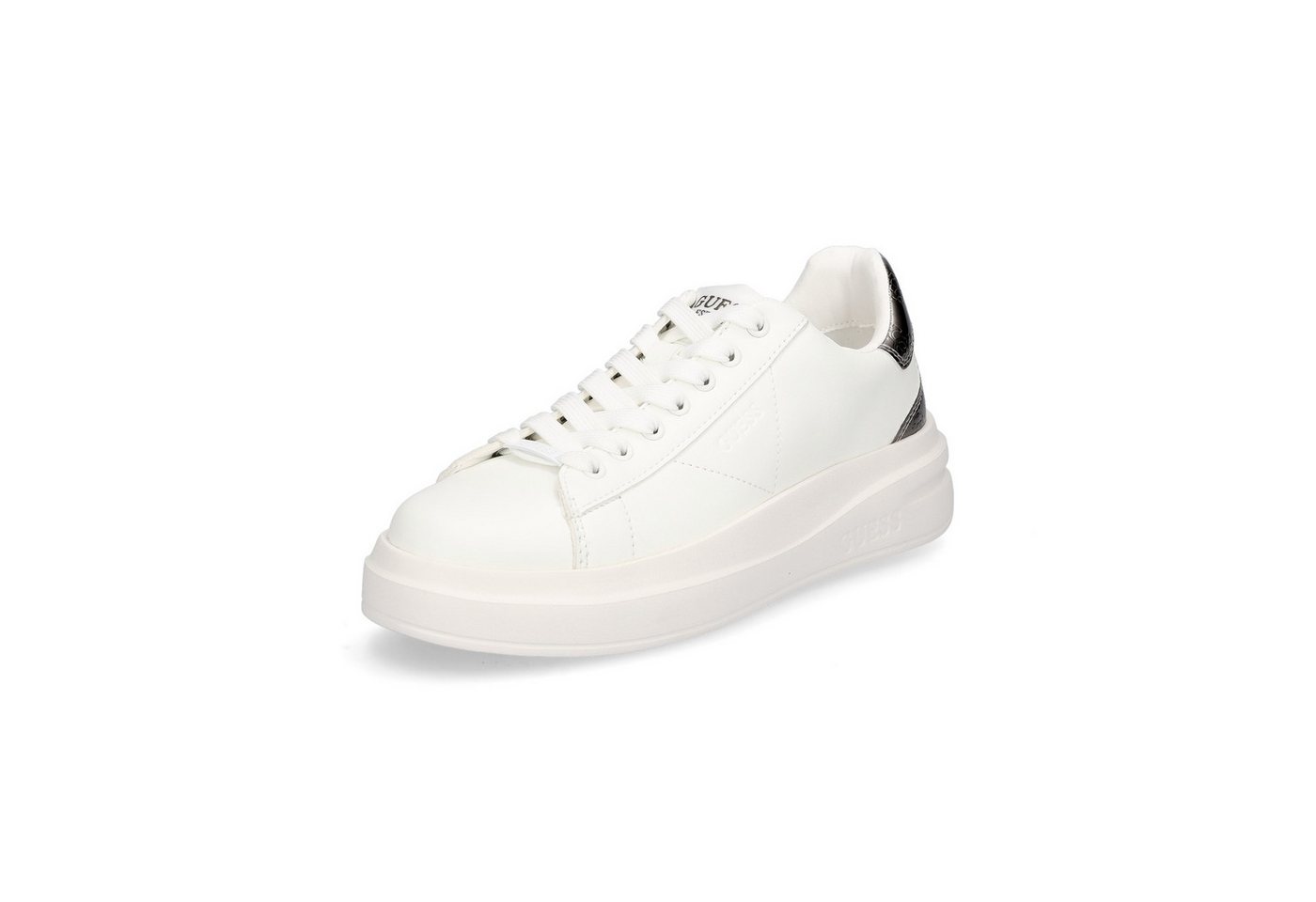Guess Guess Damen Sneaker Elbina weiß metallic Sneaker Guess Guess Damen Sneaker Elbina weiß metallic Sneaker von Guess