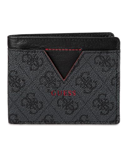 GUESS Klassische Bifold Geldbörse für Herren mit Kartenfächern, Geldscheinfach und Ausweisfenster, Black Quattro G, Einheitsgröße, Klassische Faltbörse mit Kartenfächern, Geldscheinfach und GUESS Klassische Bifold Geldbörse für Herren mit Kartenfächern, Geldscheinfach und Ausweisfenster, Black Quattro G, Einheitsgröße, Klassische Faltbörse mit Kartenfächern, Geldscheinfach und von GUESS
