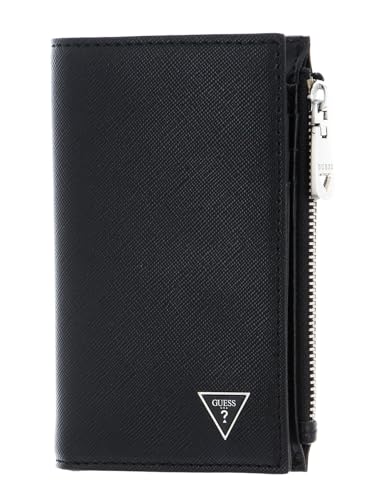 Guess Portafoglio Certosa smart vertical billfold saffiano nero GS23GU01 SMECRSLEA78 NERO von Guess