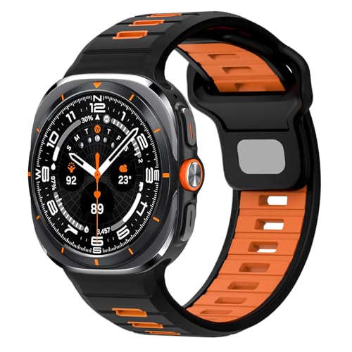 Gugobit Kompatibel mit Samsung Galaxy Watch Ultra Armband 47mm, Sport Weiches Silikon Atmungsaktiv Wasserdicht Langlebige Ersatzarmbänder für Galaxy Watch Ultra Armband 47mm Herren Damen Gugobit Kompatibel mit Samsung Galaxy Watch Ultra Armband 47mm, Sport Weiches Silikon Atmungsaktiv Wasserdicht Langlebige Ersatzarmbänder für Galaxy Watch Ultra Armband 47mm Herren Damen von Gugobit