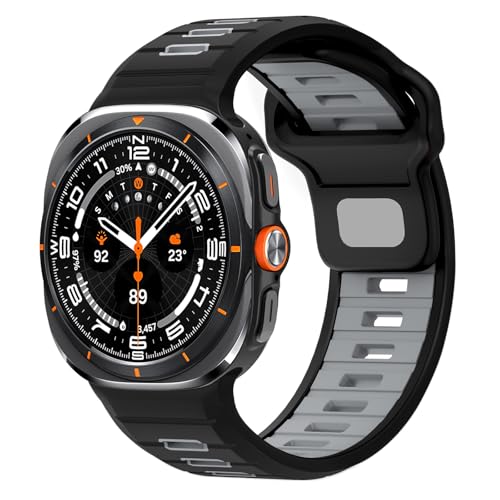 Gugobit Kompatibel mit Samsung Galaxy Watch Ultra Armband 47mm, Sport Weiches Silikon Atmungsaktiv Wasserdicht Langlebige Ersatzarmbänder für Galaxy Watch Ultra Armband 47mm Herren Damen Gugobit Kompatibel mit Samsung Galaxy Watch Ultra Armband 47mm, Sport Weiches Silikon Atmungsaktiv Wasserdicht Langlebige Ersatzarmbänder für Galaxy Watch Ultra Armband 47mm Herren Damen von Gugobit