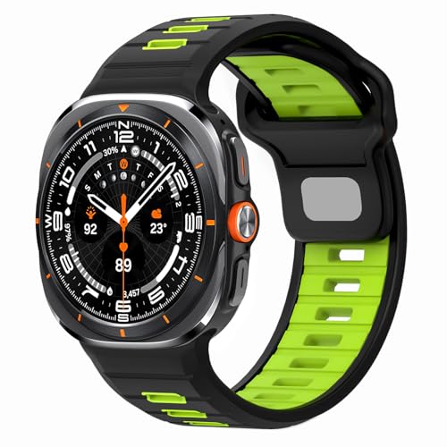 Gugobit Kompatibel mit Samsung Galaxy Watch Ultra Armband 47mm, Sport Weiches Silikon Atmungsaktiv Wasserdicht Langlebige Ersatzarmbänder für Galaxy Watch Ultra Armband 47mm Herren Damen Gugobit Kompatibel mit Samsung Galaxy Watch Ultra Armband 47mm, Sport Weiches Silikon Atmungsaktiv Wasserdicht Langlebige Ersatzarmbänder für Galaxy Watch Ultra Armband 47mm Herren Damen von Gugobit