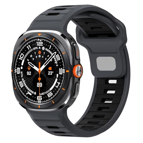 Gugobit Kompatibel mit Samsung Galaxy Watch Ultra Armband 47mm, Sport Weiches Silikon Atmungsaktiv Wasserdicht Langlebige Ersatzarmbänder für Galaxy Watch Ultra Armband 47mm Herren Damen Gugobit Kompatibel mit Samsung Galaxy Watch Ultra Armband 47mm, Sport Weiches Silikon Atmungsaktiv Wasserdicht Langlebige Ersatzarmbänder für Galaxy Watch Ultra Armband 47mm Herren Damen von Gugobit