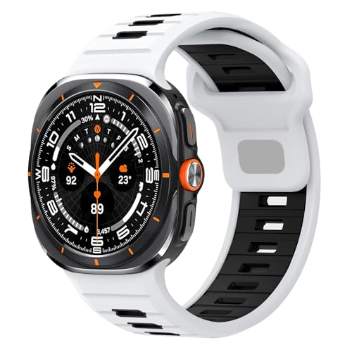 Gugobit Kompatibel mit Samsung Galaxy Watch Ultra Armband 47mm, Sport Weiches Silikon Atmungsaktiv Wasserdicht Langlebige Ersatzarmbänder für Galaxy Watch Ultra Armband 47mm Herren Damen Gugobit Kompatibel mit Samsung Galaxy Watch Ultra Armband 47mm, Sport Weiches Silikon Atmungsaktiv Wasserdicht Langlebige Ersatzarmbänder für Galaxy Watch Ultra Armband 47mm Herren Damen von Gugobit