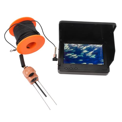 Unterwasser Kamera, 4,5-Zoll-Großbild-Unterwasser-Angelkamera mit Infrarot-Nachtsicht, Fischfinder mit 20-Meter-Kabel für 10-stündige Nutzung von Gugxiom