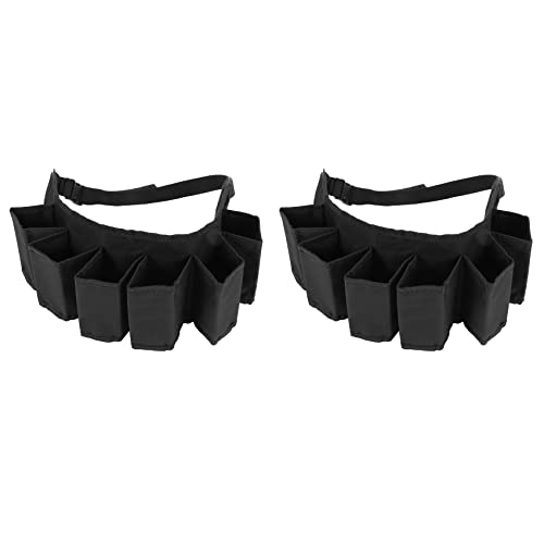 Guihydur 2 Pack Tragbare Flasche Taille Gürtel Tasche Wein Flaschen Getränke Dosen Halter, Schwarz von Guihydur