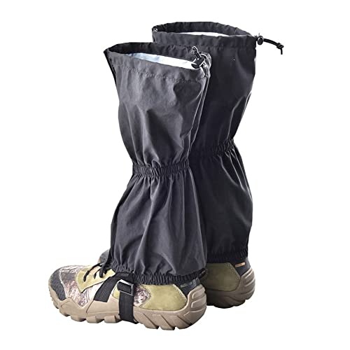 Guihydur 2 STK Reißverschluss Schuhüberzieher Snow Mountain Skifahren Beinbindung Beinschoner Schwarz von Guihydur