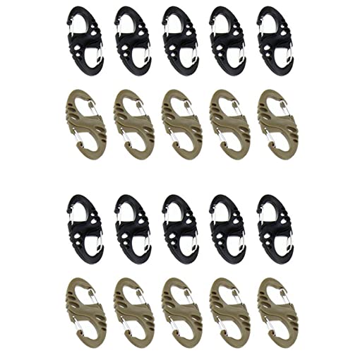 Guihydur 20 Stueck Praktische Outdoor Sports 8-Foermige Kleine Karabiner Snap Metall + Kunststoff Klettern Buckle Camping Wandern Clip Haken Keychain Guihydur 20 Stueck Praktische Outdoor Sports 8-Foermige Kleine Karabiner Snap Metall + Kunststoff Klettern Buckle Camping Wandern Clip Haken Keychain von Guihydur
