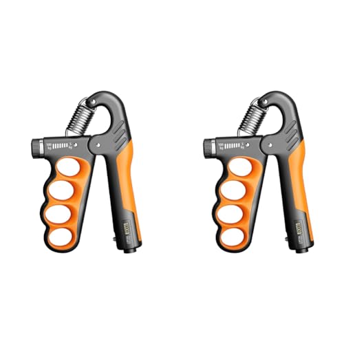 Guihydur 2er-Pack Griffkrafttrainer, 2er-Pack Handgriffverstärker für Männer und Frauen, Erwachsene, Muskelregeneration, Fitness, Orange von Guihydur