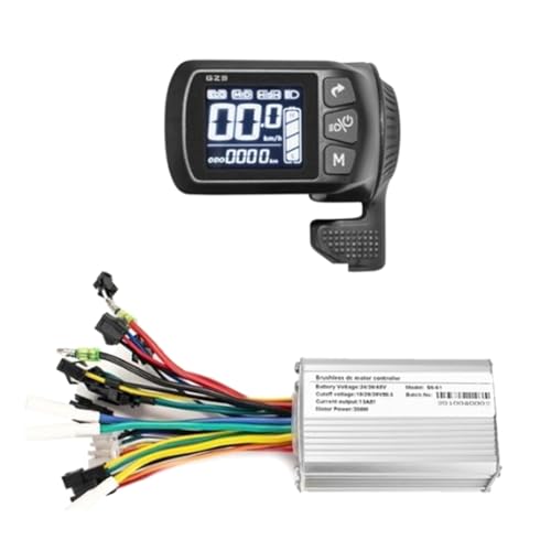 Guihydur Elektrofahrrad-Controller Elektroroller-Controller GZ3 24 V/36 V/48 V 350 W Bürstenloser Controller mit LCD-Anzeigefeld Einfache Installation Einfach zu Bedienen von Guihydur