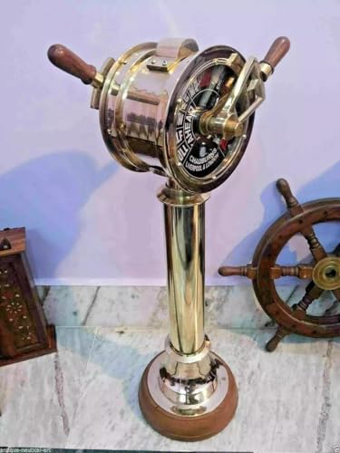 91,4 cm antikes Messing Schiffsmotorbestellung Telegraph Vintage Maritim Sammlerstück von Gulvintilabcal