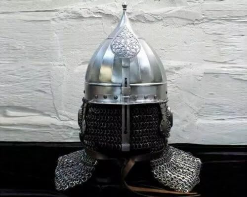 Frühmittelalterlicher Ottomanischer Husaren-Helm, 18 Ga Stahl, Naher Osten, türkischer Helm von Gulvintilabcal