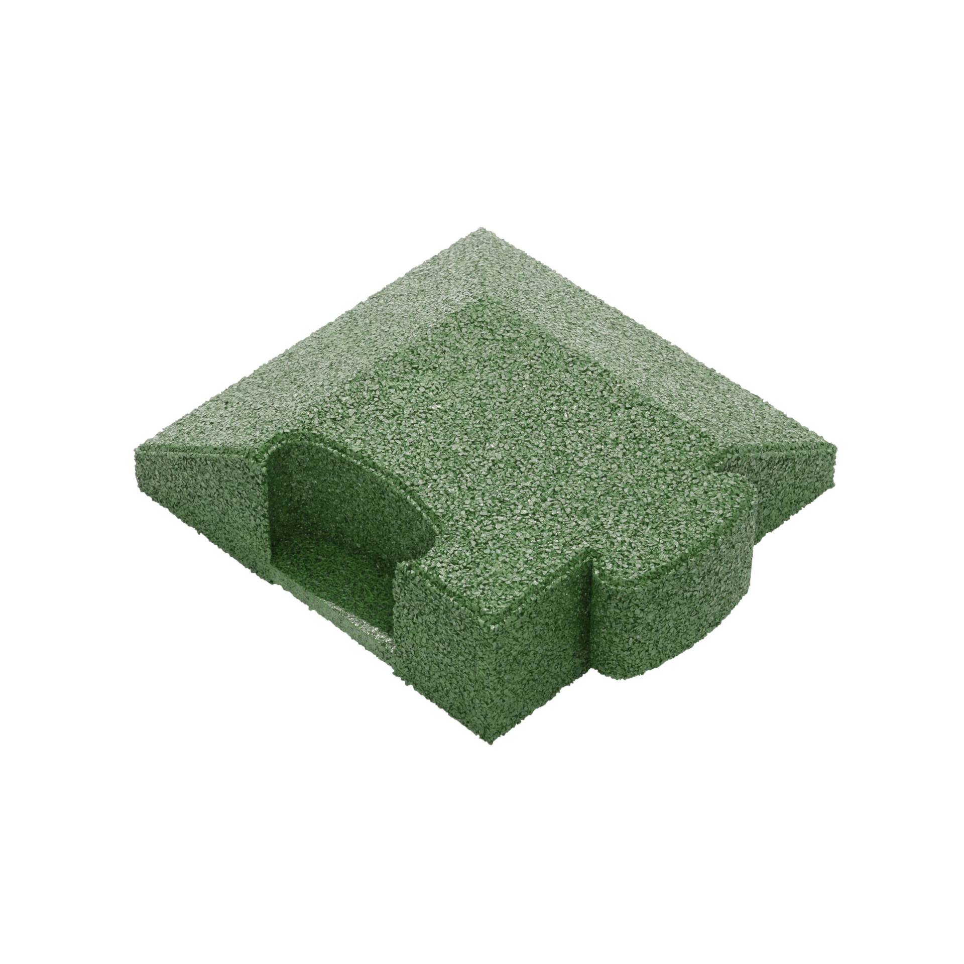 Gum-Tech Eckstück "Abgeschrägt" für Fallschutzplatten, Grün, 4,5 cm Gum-Tech Eckstück "Abgeschrägt" für Fallschutzplatten, Grün, 4,5 cm von Gum-Tech