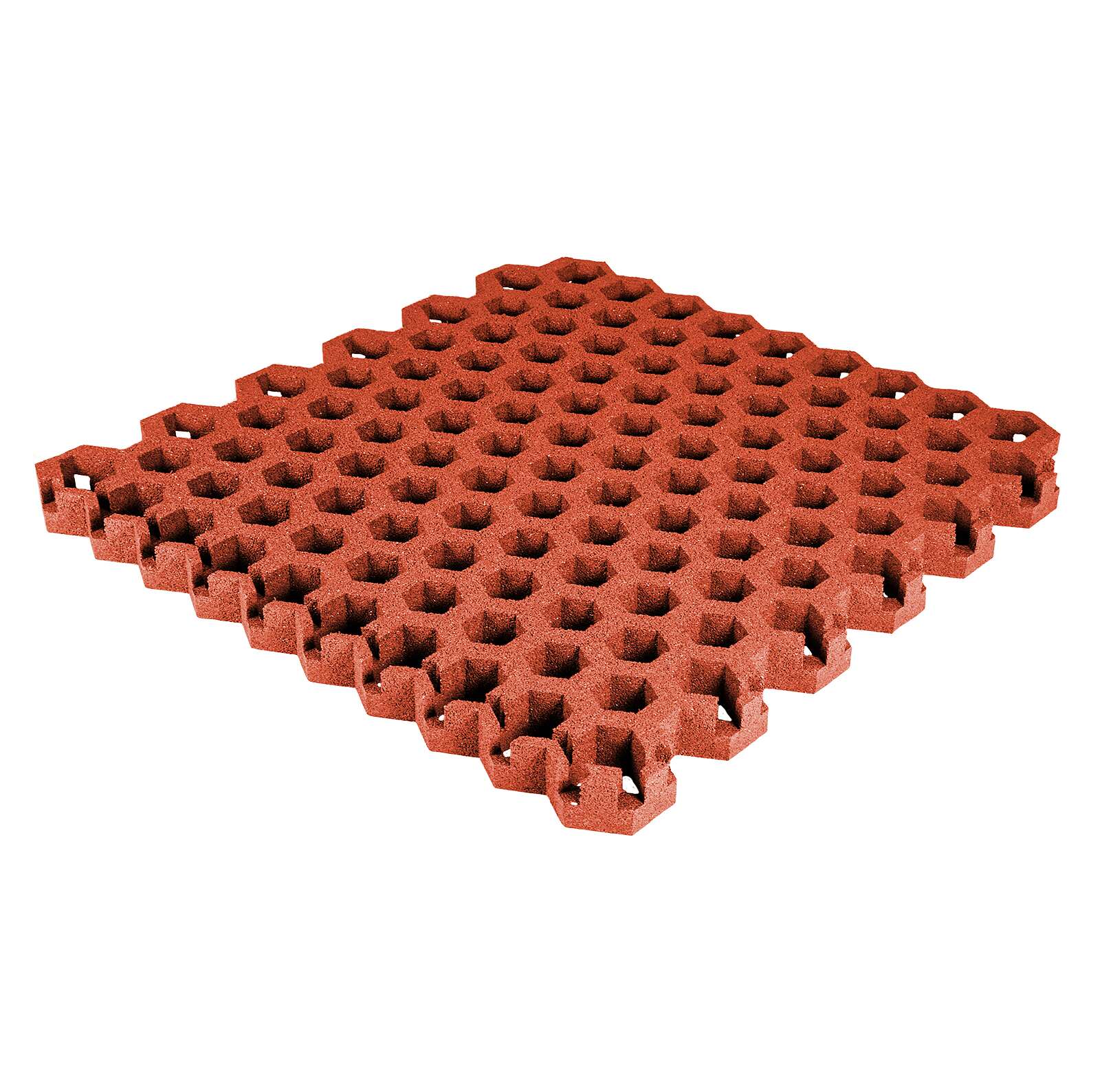 Gum-tech Rasengitter "Hexagon", Rot, 4,5 cm von Gum-Tech