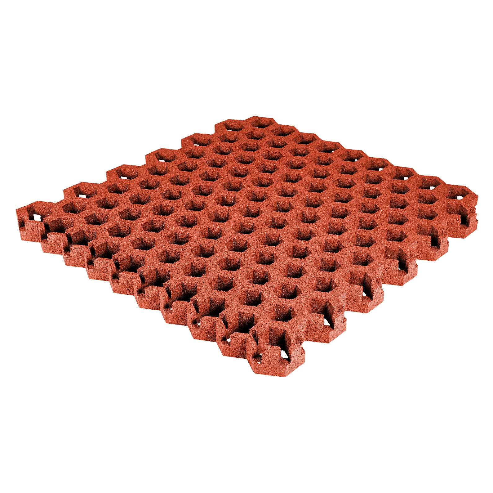 Gum-Tech Rasengitter "Hexagon", Rot, 6,5 cm von Gum-Tech