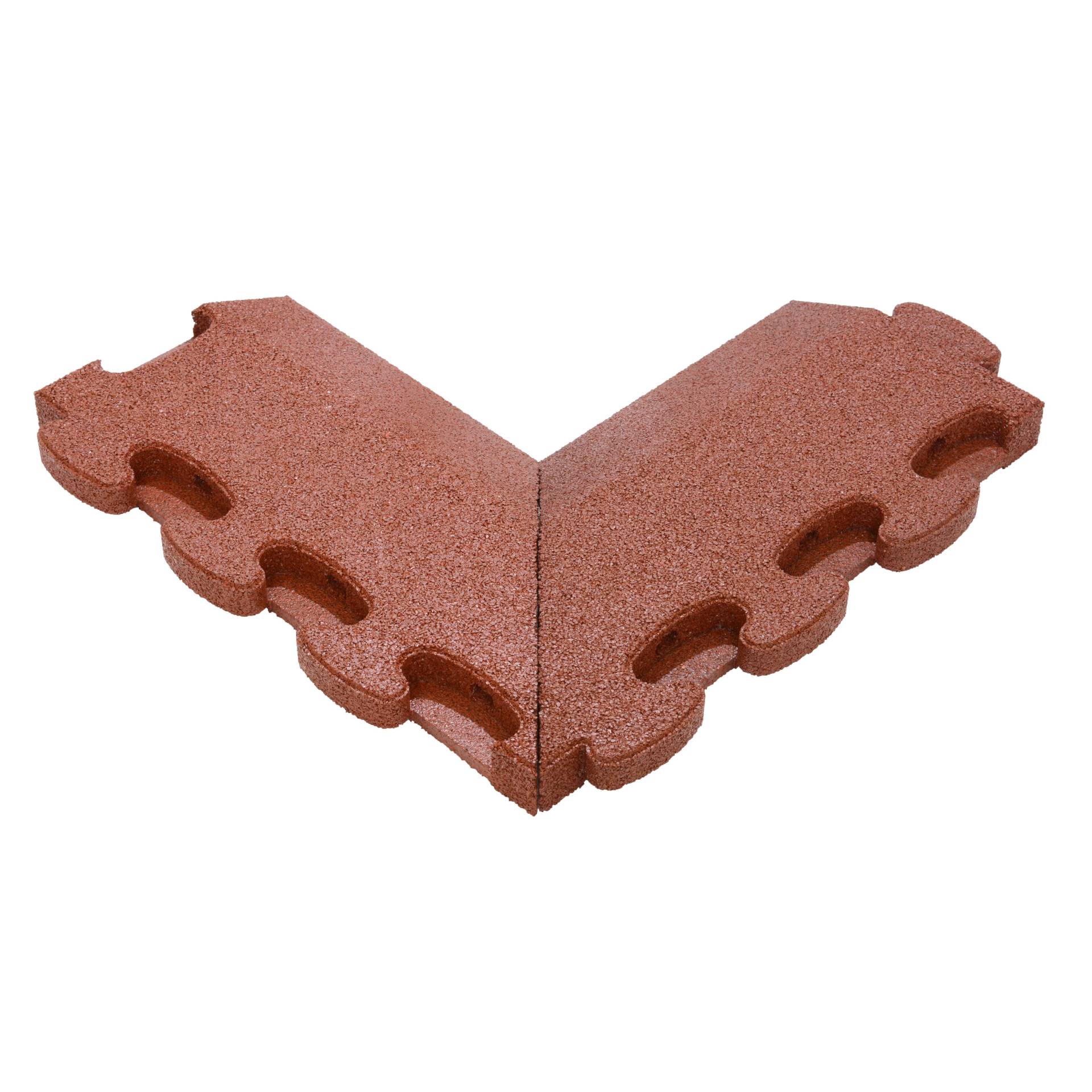 Gum-Tech Negatives Eckstück "Abgeschrägt" für Fallschutzplatten, Rot, 4,5 cm Gum-Tech Negatives Eckstück "Abgeschrägt" für Fallschutzplatten, Rot, 4,5 cm von Gum-Tech