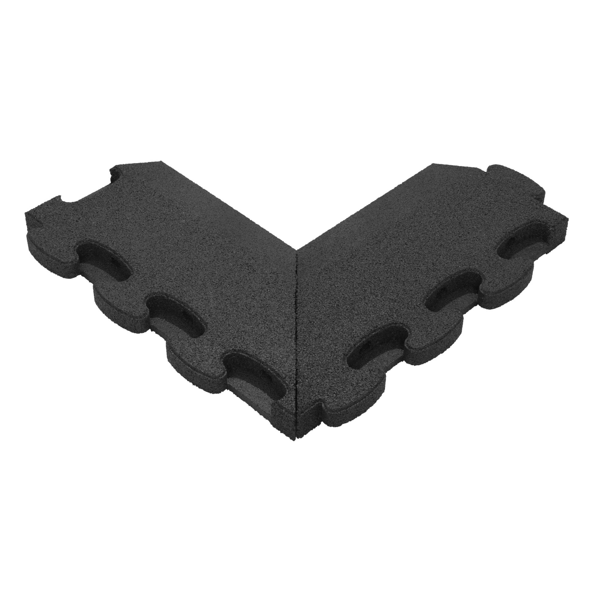 Gum-Tech Negatives Eckstück "Abgeschrägt" für Fallschutzplatten, Schwarz, 4,5 cm Gum-Tech Negatives Eckstück "Abgeschrägt" für Fallschutzplatten, Schwarz, 4,5 cm von Gum-Tech