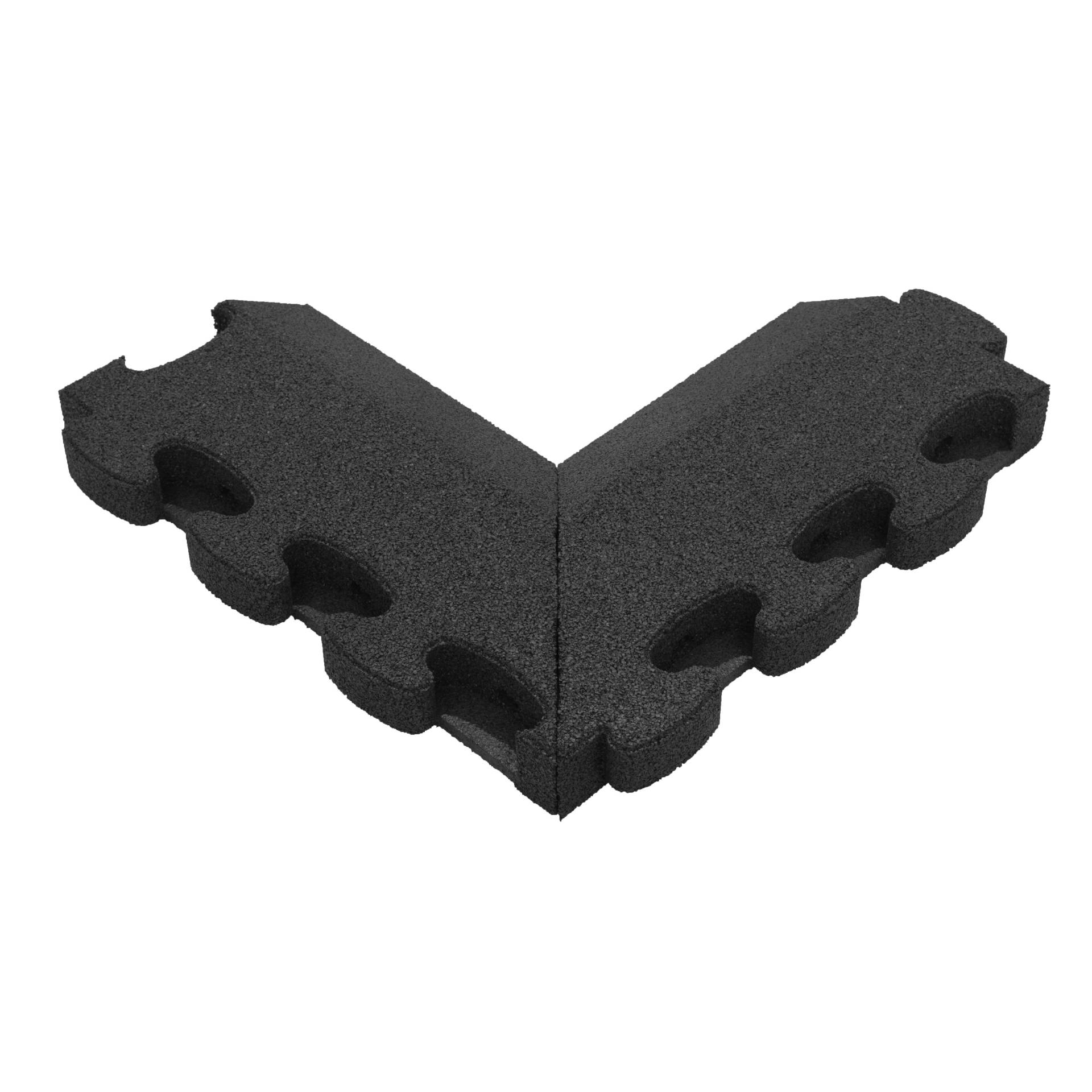 Gum-Tech Negatives Eckstück "Abgeschrägt" für Fallschutzplatten, Schwarz, 6 cm Gum-Tech Negatives Eckstück "Abgeschrägt" für Fallschutzplatten, Schwarz, 6 cm von Gum-Tech
