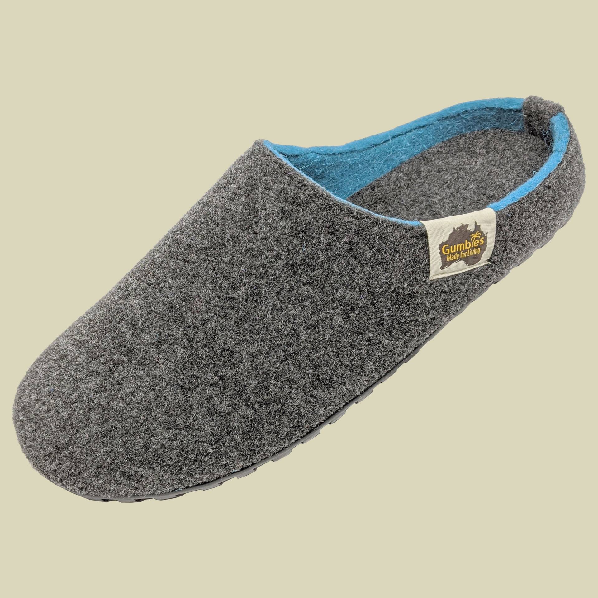 Outback Slipper Men/Women Größe 41 Farbe charcoal/turquoise von Gumbies