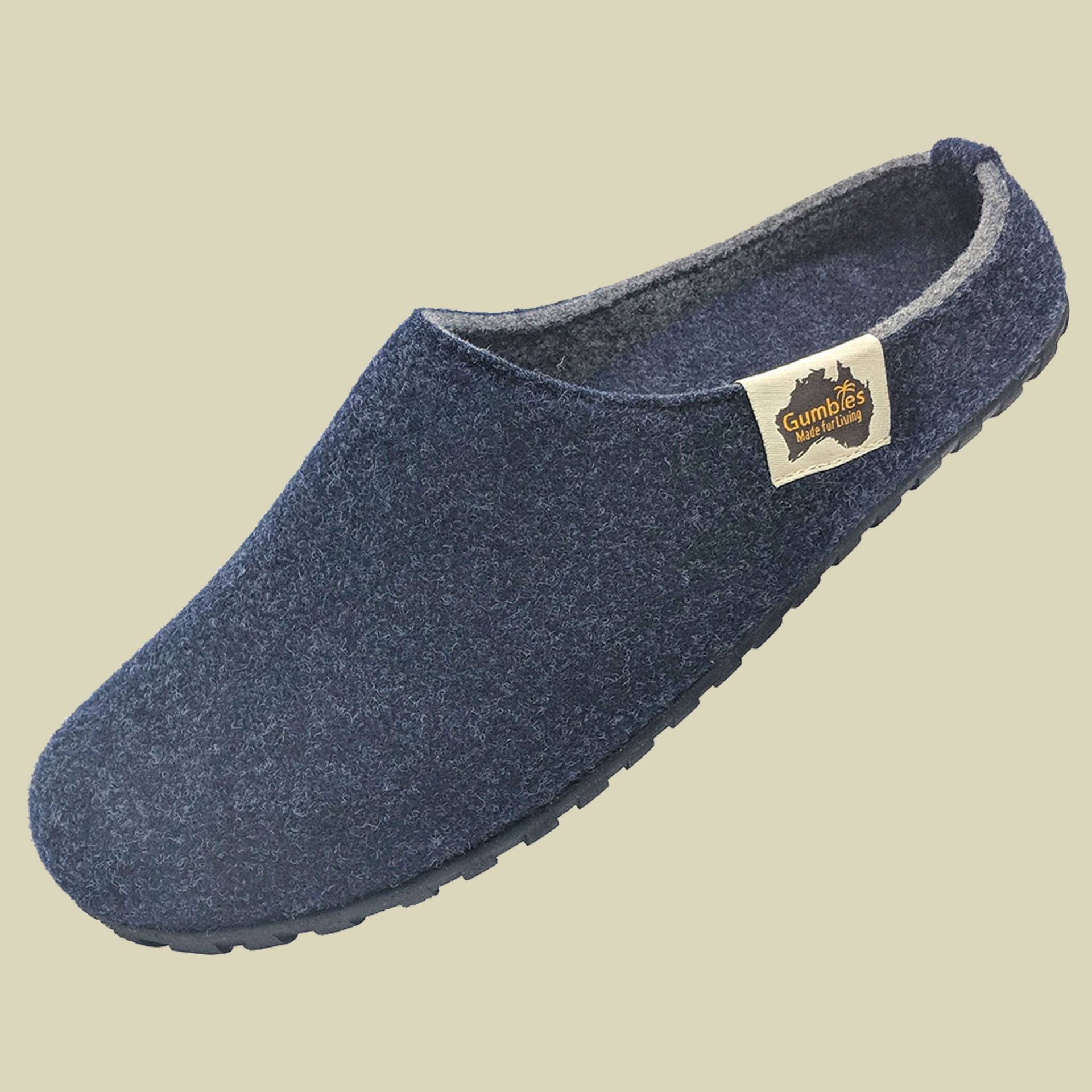 Outback Slipper Men/Women Größe 46 Farbe navy/grey von Gumbies