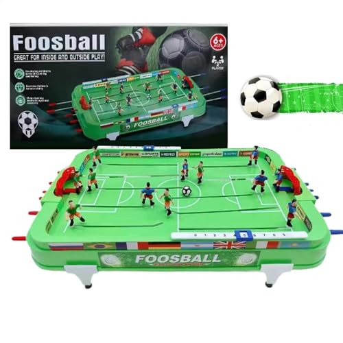 Fußball-Tischspiel, Tisch-Sportspiel, tragbares Fußball-Tischspiel, kompaktes Fußballspiel, lustiges Fußballspielzeug, Fußball-Themen-Gesellschaftsspiel, Fußballspiel für Kinder und Erwachsene von Gungtj